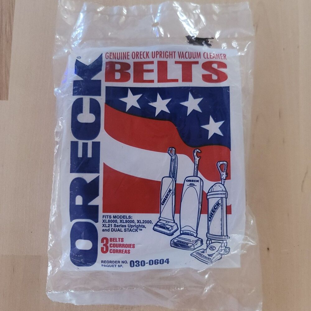 Oreck Vacuum Cleaner Belts, set of 3, part number 0300604